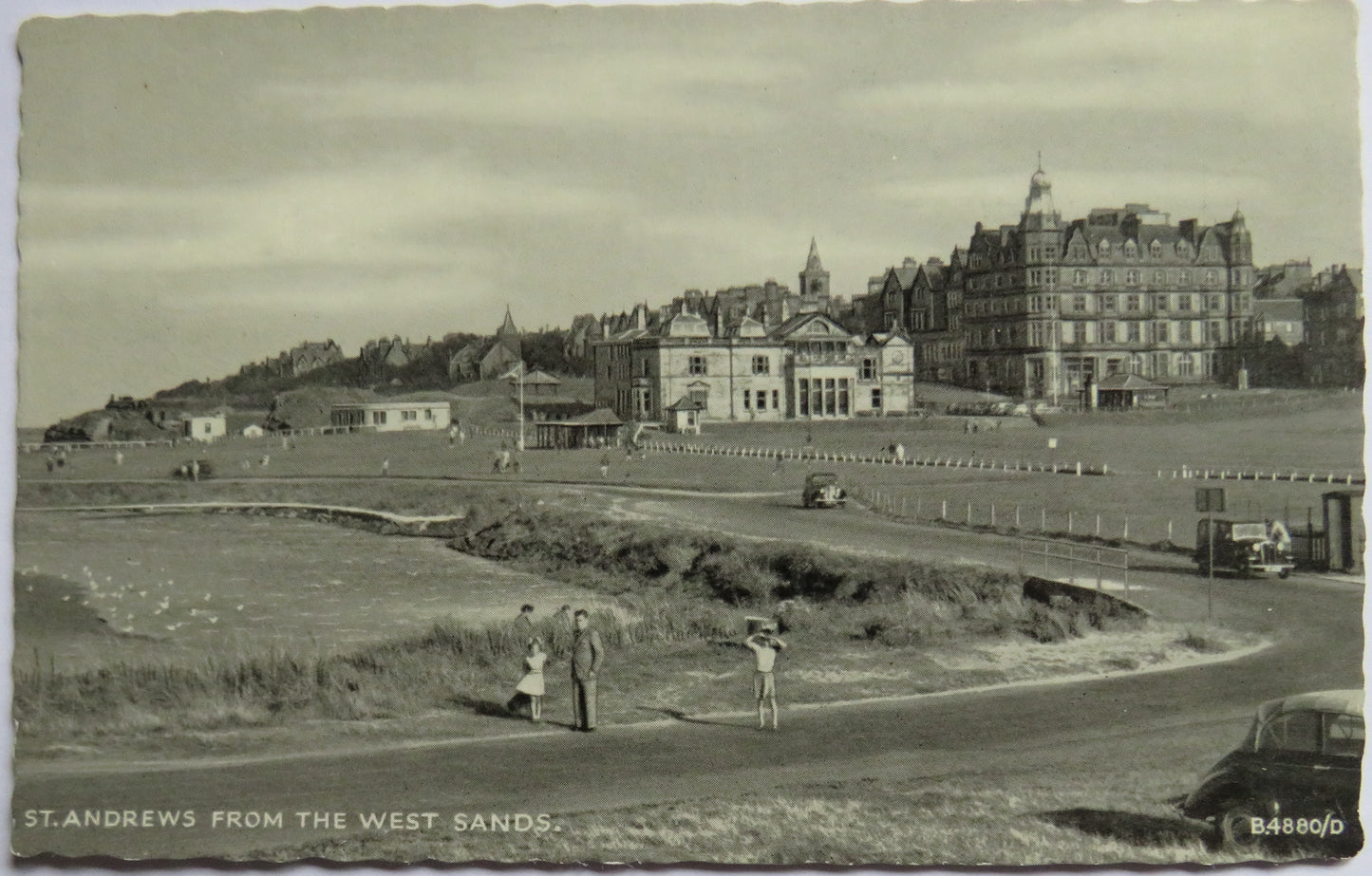 Vintage Postcard of St Andrews From The West Sands