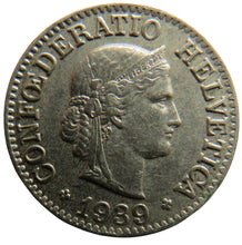 Load image into Gallery viewer, 1939 Switzerland 10 Rappen Coin
