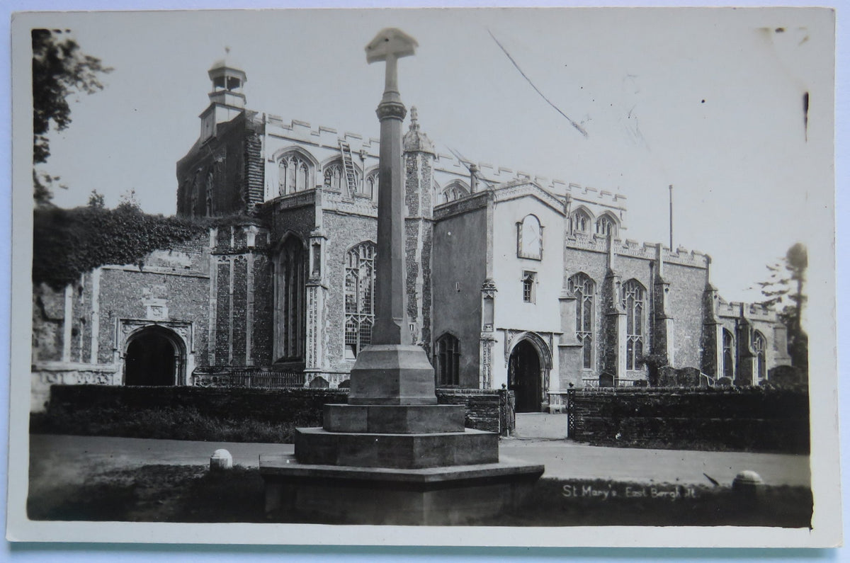 Vintage Postcard of St. Mary's East Bergholt image 1