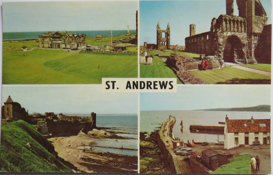 Vintage Postcard of Cathedral Ruins, St Andrews