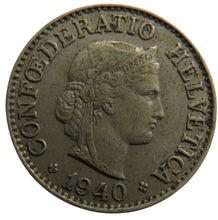 Load image into Gallery viewer, 1940 Switzerland 10 Rappen Coin
