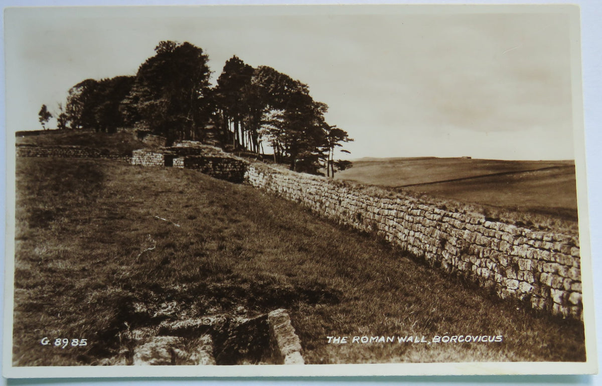 Vintage Postcard of The Roman wall, Borcovicus - Valentine's image 1