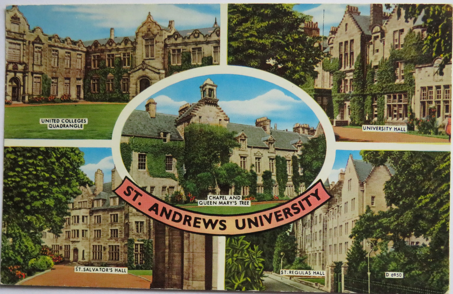 Vintage Postcard of St Andrews University
