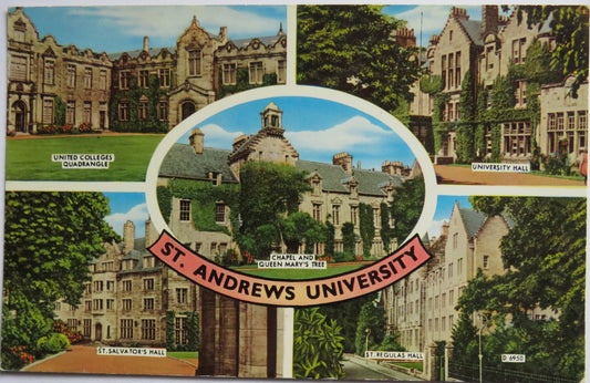 Vintage Postcard of St Andrews University