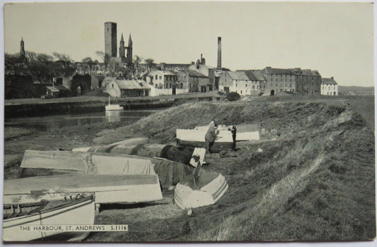 Vintage Postcard of The Harbour, St Andrews