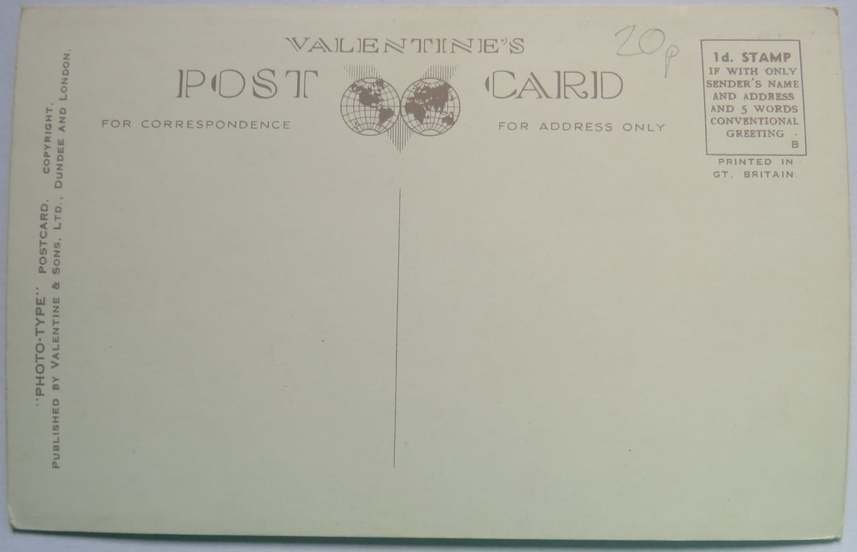 Vintage Postcard of Palace Ballroom, Douglas, Isle of Man - Valentine's Series image 2