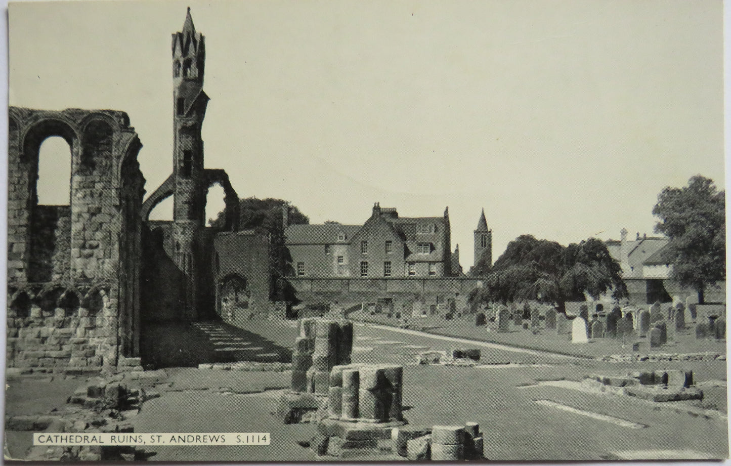 Vintage Postcard of Cathedral Ruins, St Andrews