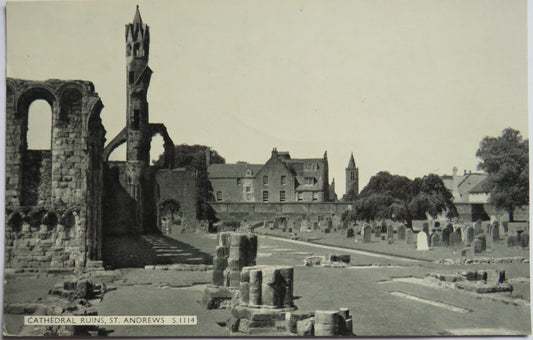 Vintage Postcard of Cathedral Ruins, St Andrews
