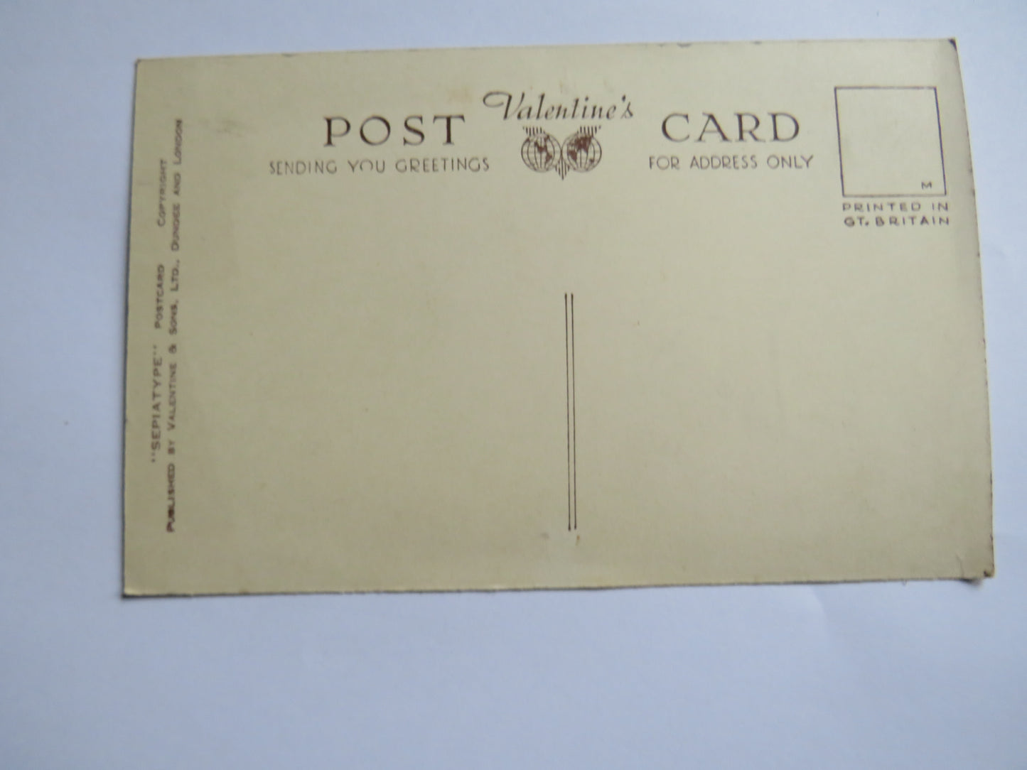 Vintage Postcard of Best of Luck From Peebles
