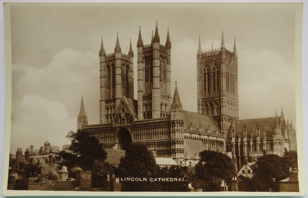 Vintage Postcard of Lincoln Cathedral, Excel Series image 1
