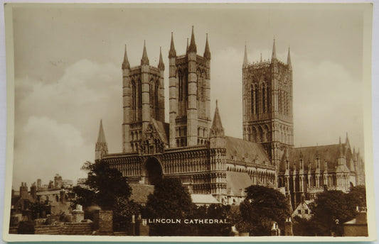 Vintage Postcard of Lincoln Cathedral, Excel Series image 1