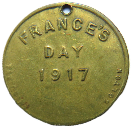 1917 France's Day WWI Medal / Token
