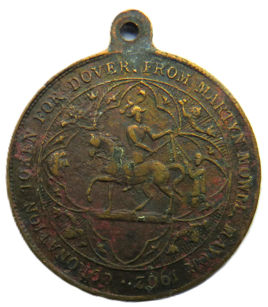 1902 King Edward VII Coronation Token For Dover From Martyn Mowll Mayor