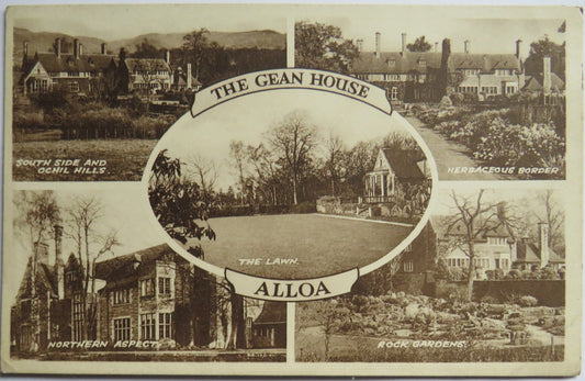 Vintage Postcard of The Gean House, Alloa
