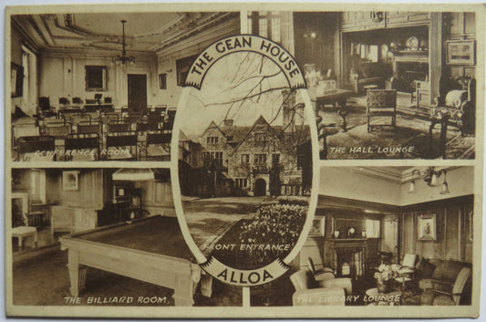 Vintage Postcard of The Gean House, Alloa