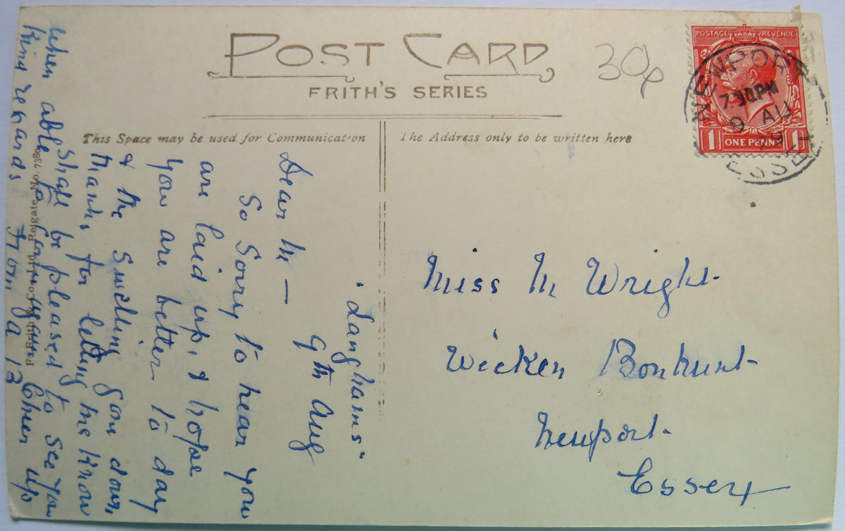 Vintage Postcard of Brimham Rocks, Rocking Stones, 1929 - Frith's Series image 2