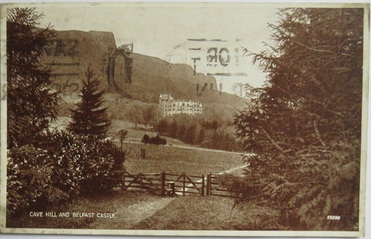 Vintage Postcard of Cave Hill and Belfast Castle 1947