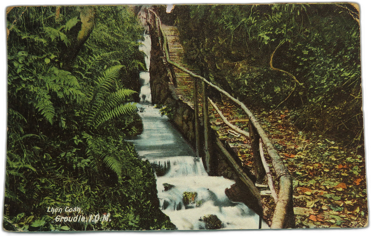 Vintage Postcard of Lhen Coan Groudle, Isle of Man, 1904 image 1
