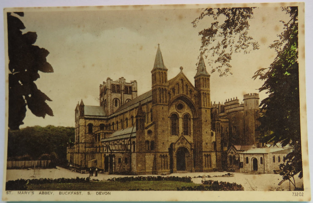 Vintage Postcard of St. Mary's Abbey, Buckfast, S. Devon image 1