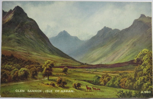 Vintage Postcard of Glen Sannox, Isle of Arran