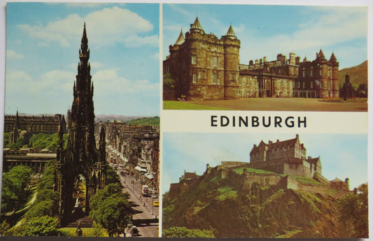 Vintage Postcard of Edinburgh