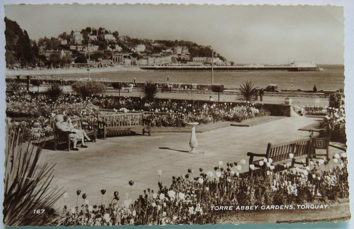 Vintage Postcard of Torre Abbey Gardens, Torquay image 1
