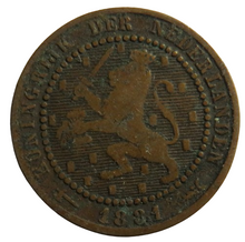 Load image into Gallery viewer, 1881 Netherlands One Cent Coin
