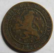 Load image into Gallery viewer, 1881 Netherlands One Cent Coin
