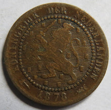 Load image into Gallery viewer, 1878 Netherlands One Cent Coin
