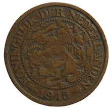 Load image into Gallery viewer, 1915 Netherlands One Cent Coin
