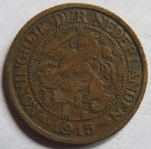 Load image into Gallery viewer, 1915 Netherlands One Cent Coin
