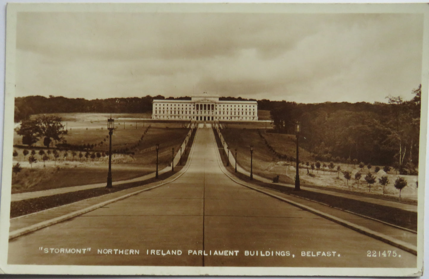 Vintage Postcard of "Stormont" Northern Ireland Parliament Buildings, Belfast