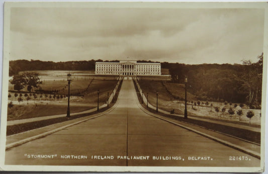 Vintage Postcard of "Stormont" Northern Ireland Parliament Buildings, Belfast