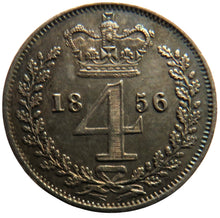 Load image into Gallery viewer, 1856 Queen Victoria Silver Maundy Fourpence Coin High Grade
