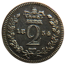 Load image into Gallery viewer, 1854 Queen Victoria Silver Maundy Twopence Coin High Grade
