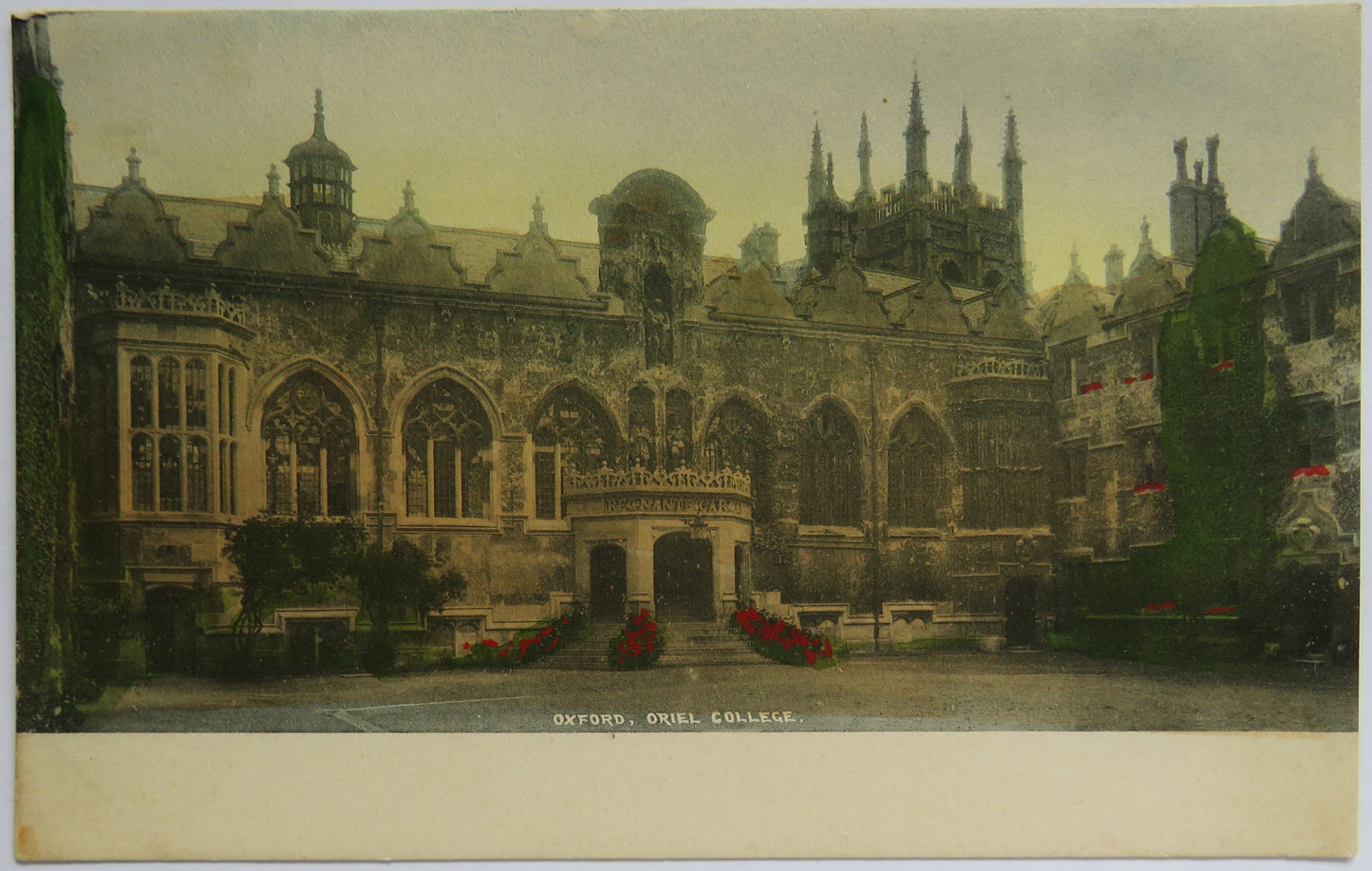 Vintage Postcard of Oxford, Oriel College