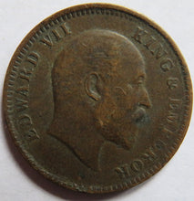 Load image into Gallery viewer, 1907 King Edward VII India 1/4 Quarter Anna Coin
