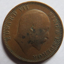 Load image into Gallery viewer, 1905 King Edward VII India 1/4 Quarter Anna Coin
