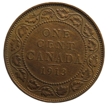 Load image into Gallery viewer, 1913 King George V Canada One Cent Coin
