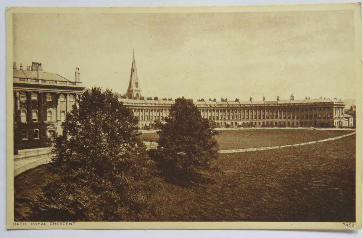 Vintage Postcard of Bath Royal Crescent image 1