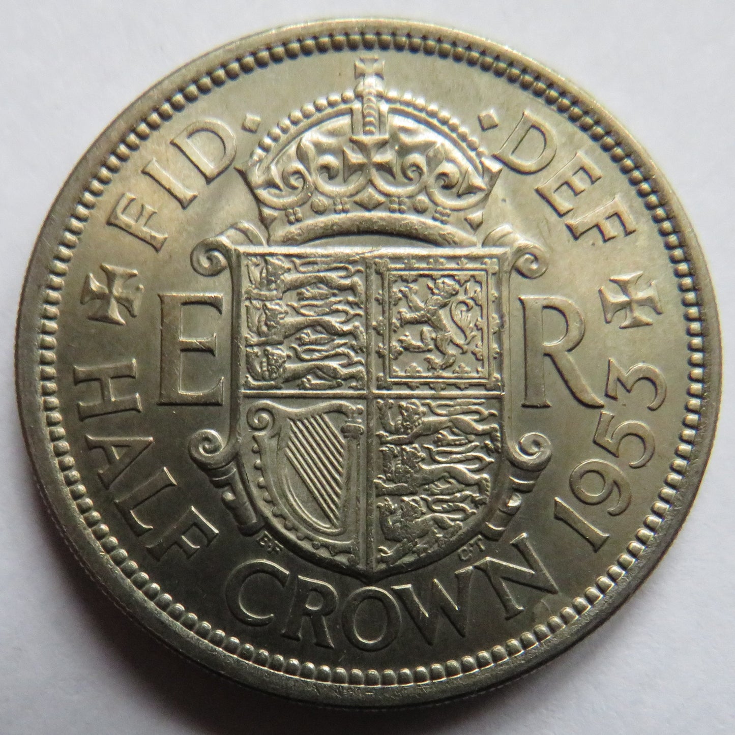 1953 Queen Elizabeth II Halfcrown Coin In High Grade