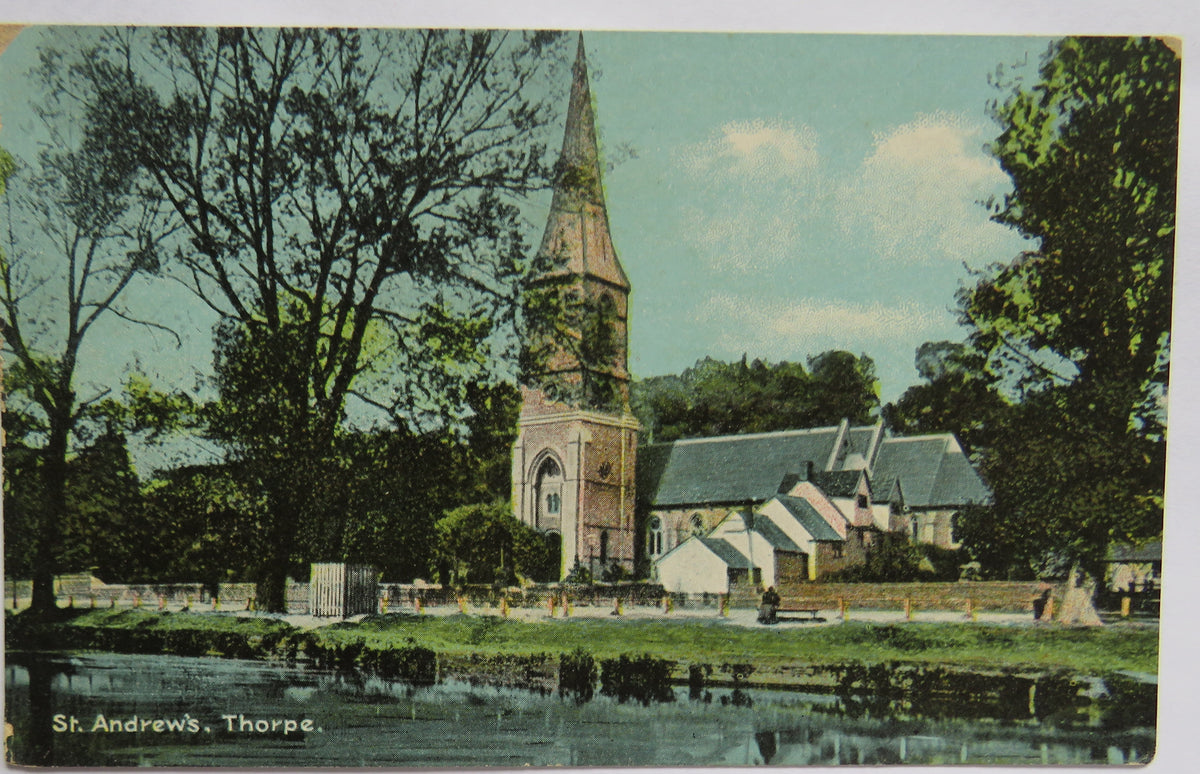 Vintage Postcard of St. Andrew's, Thorpe image 1