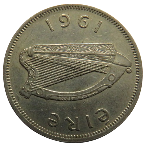 1961 Ireland Eire Florin / 2 Shillings Coin