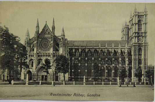 Vintage Postcard of Westminster Abbey, London