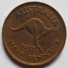 Load image into Gallery viewer, 1951 King George VI Australia Halfpenny Coin
