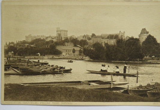 Vintage Postcard of Windsor Castle, From the River