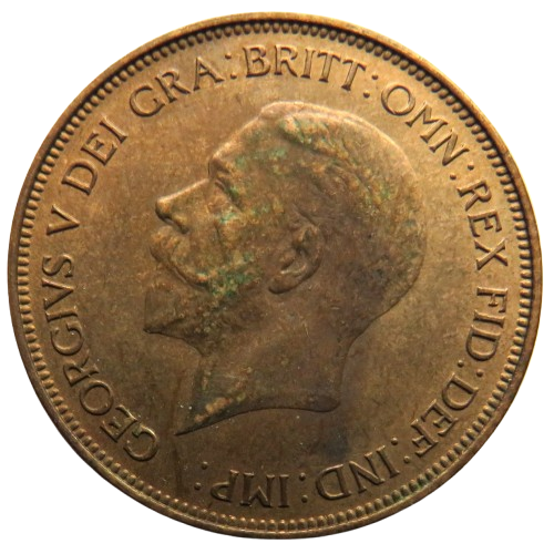 1936 King George V One Penny Coin In Higher Grade