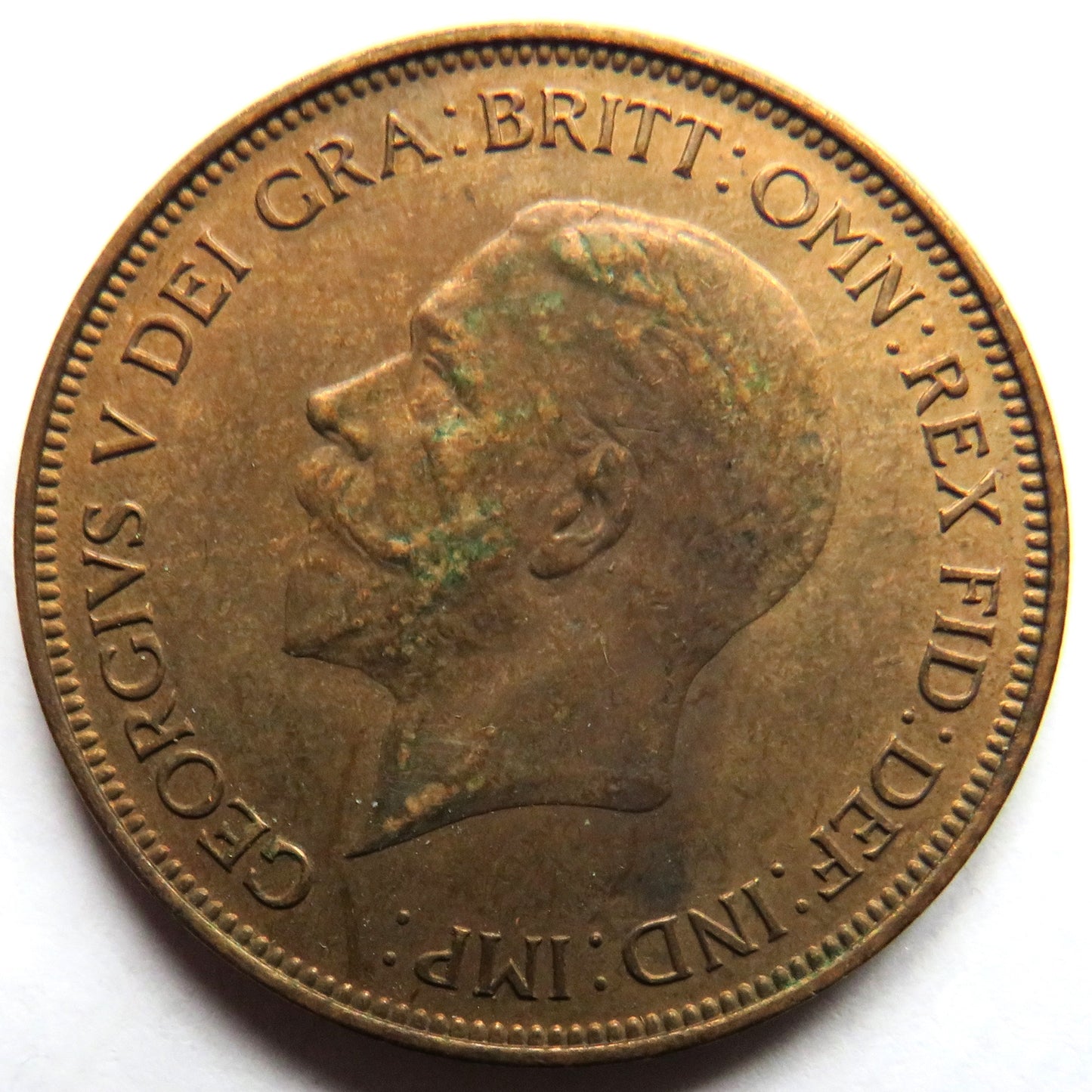 1936 King George V One Penny Coin In Higher Grade