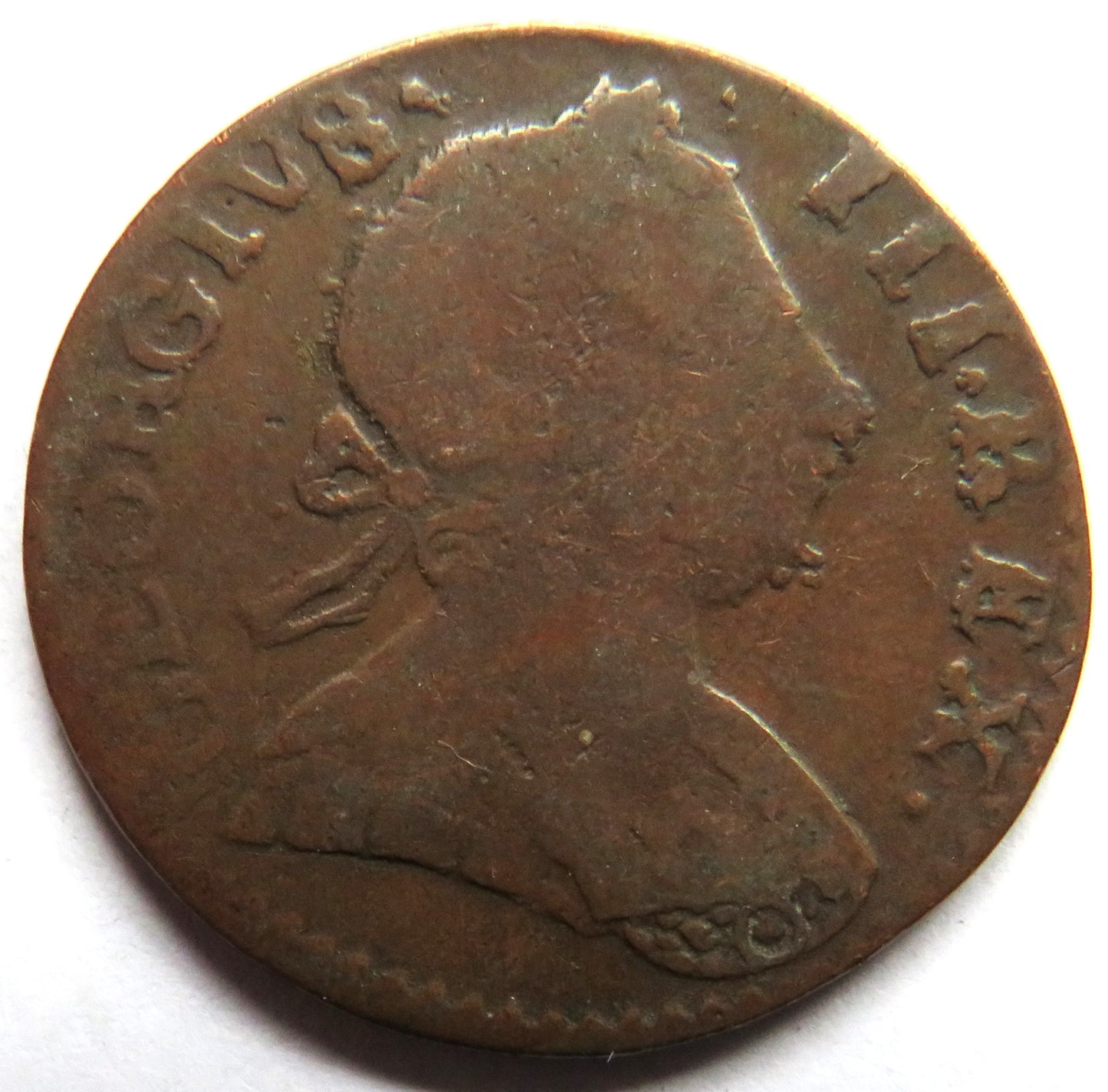 1775 King George III Halfpenny Coin - Great Britain