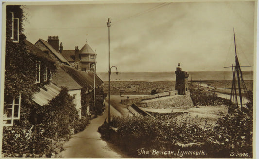 Vintage Postcard of The Beacon, Lynmouth